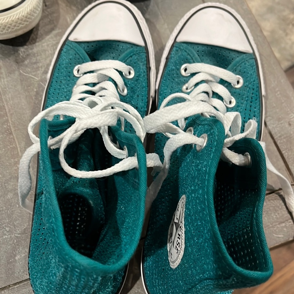 Teal waffle Women’s Converse